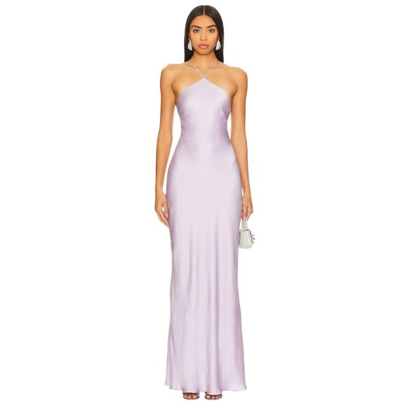 Line & Dot Kira Maxi Dress in Lilac Medium New Womens Long Dress - Picture 1 of 12